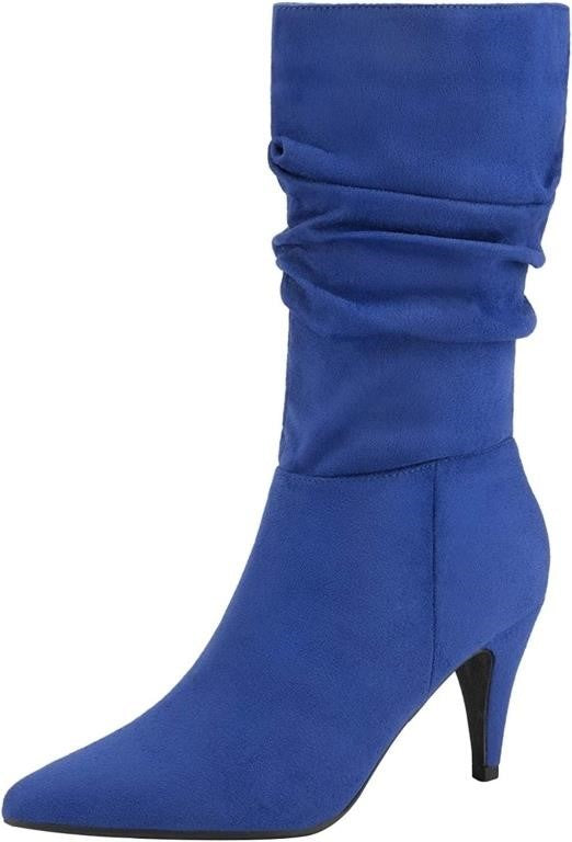 DREAM PAIRS Women's High Heel Mid Calf Boots