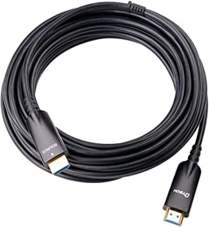 DTECH Fiber Optic HDMI Cable 50ft/15m