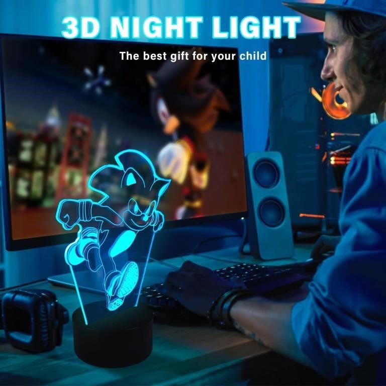 Sonic 3D Illusion Nightlight