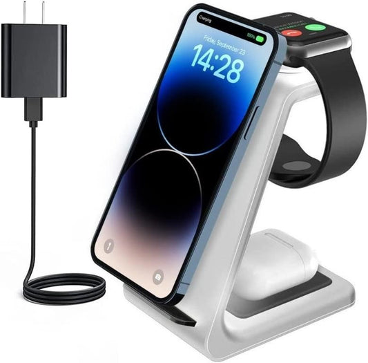 CIYOYO 3 in 1 Fast Wireless Charging Station Dock for iPhone