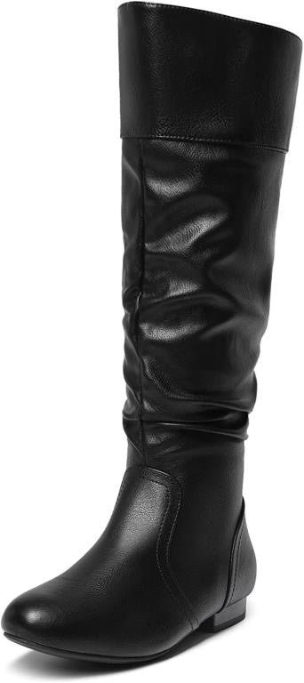 DREAM PAIRS Women's BLVD Knee High Pull On Fall Weather Boots