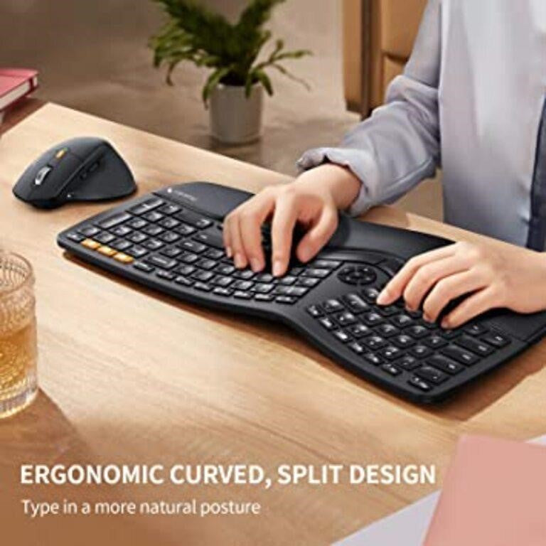 ProtoArc EKM01 Ergo Bluetooth Keyboard & Mouse