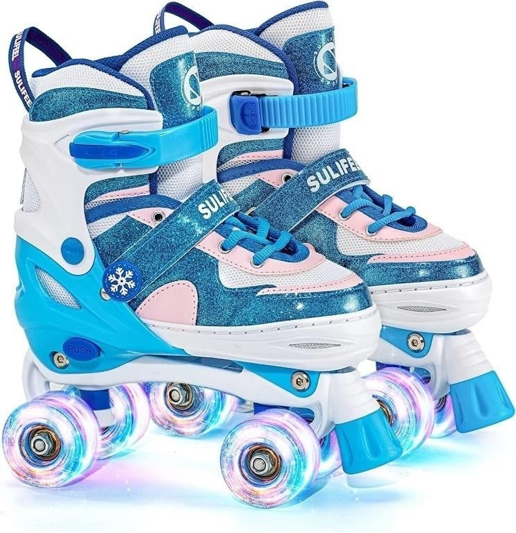 Rainbow Adjustable Roller Skates