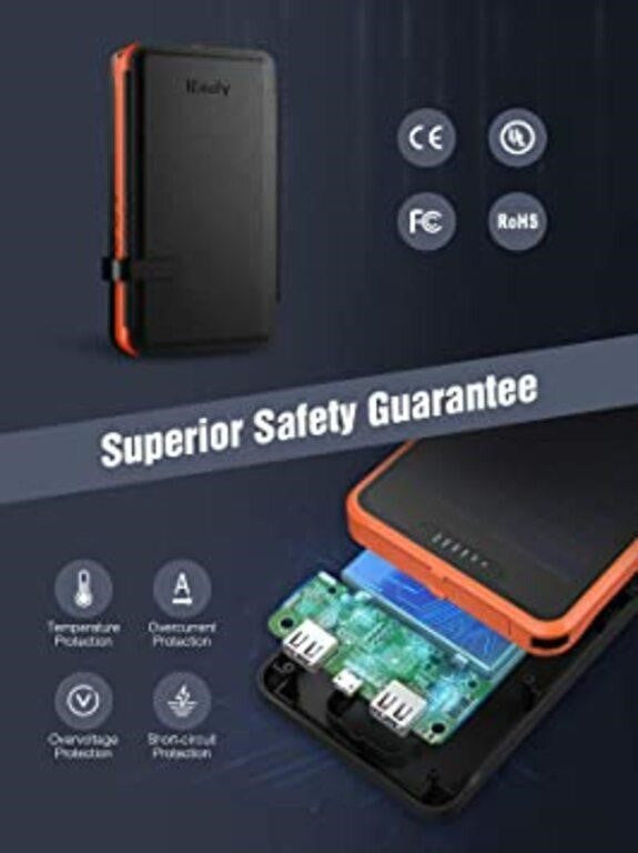 IEsafy 26800mAh Outdoor Solar Charger Solar Power